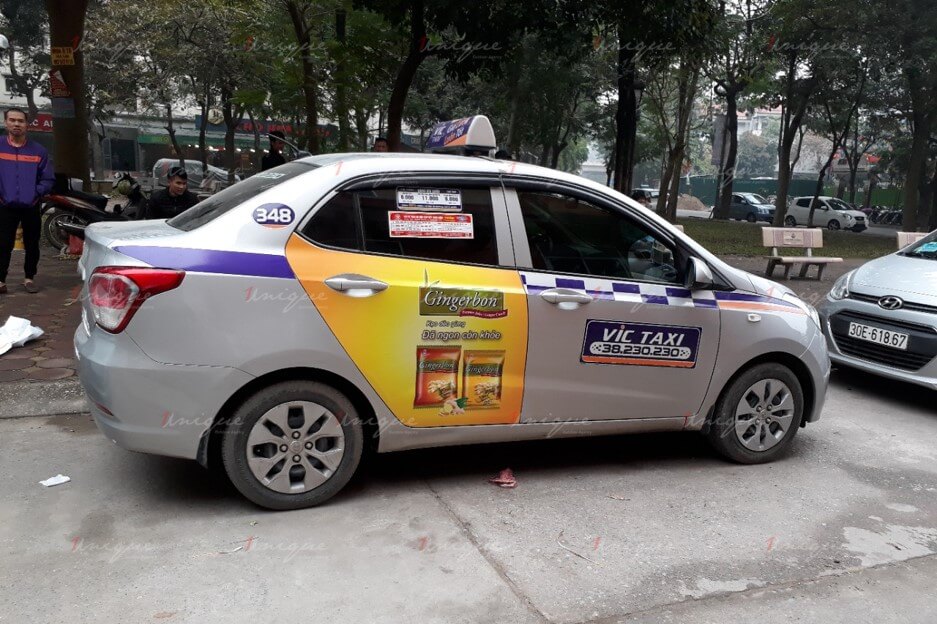 quảng cáo taxi