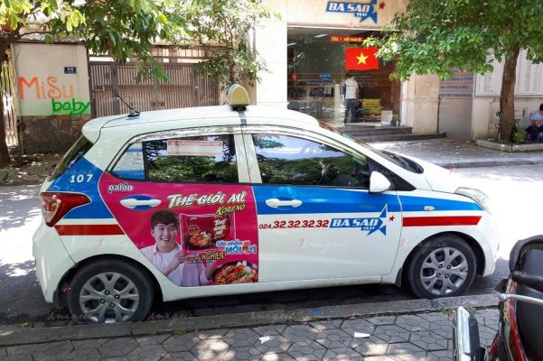 quảng cáo taxi