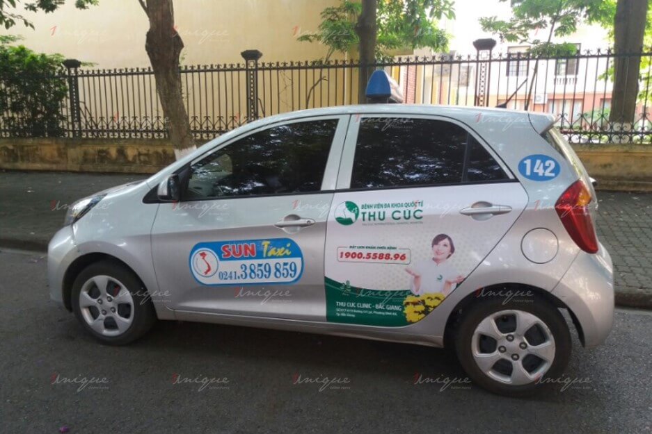 quảng cáo trên sun taxi