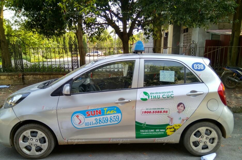 quảng cáo trên sun taxi