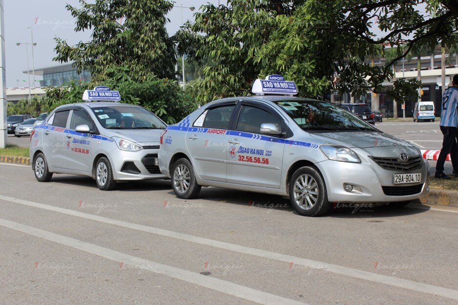 quảng cáo trên taxi sao hà nội